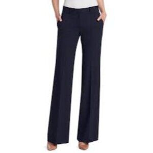 Theory Demitria 4 Bi-Stretch Twill Pants, Deep Navy, Size 12